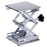 PKNYBZH Mesa elevadora de acero inoxidable para laboratorio, soporte de elevación de laboratorio para experimentos científicos (6 x 6)