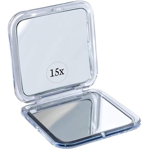 MIRRORVANA Compact 15X Travel Magnifying Mirror Cover