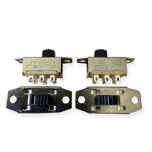Interruptor de palanca SS-22G08 2P2T de 2 posiciones y 6 pines para secador 2