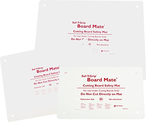 San Jamar Cbm1318 Saf-T-Grip Board-Mate Nonslip Cutting Board Mat, 18" Width X 13" Height #TOP1