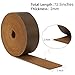 Jack&Chris 72.5 Inches Long Leather Straps for Crafts, 1 Inch Wide Leather Strips, Full Grain Leather for DIY Arts & Craft Projects, Fabric, Clothing, Dark Brown