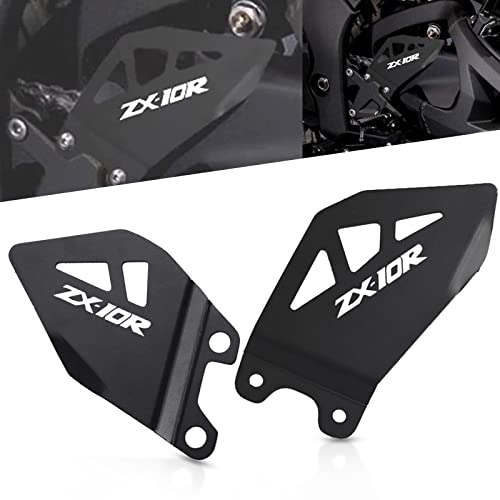 Motorcycle Foot Peg Heel Plates Guard For Zx-10R Zx10R 2011-2021 For Zx-10Rr Zx10Rr 2017-2020 Black #TOP10