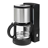 Gutfels Kaffeemaschine KA 8101 swi | 1080 Watt | Kapazität 10 Tassen | Automatische Abschaltung | Tropfstopp | Wasserstandsanzeige | Schwarz-Edelstahl | Kaffee
