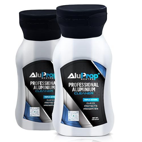 ALUPROP NEUTRO Pack 2 uds x 330 g | Limpiador Profesional de Aluminio Anodizado y Lacado | Ventanas, Marcos y Puertas | Renueva Color y Brillo | No Ácido | Limpieza Aluminio Exterior