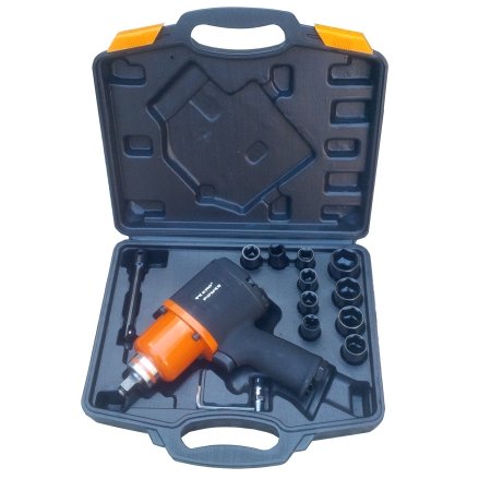 Avvitatore ad aria compressa/pneumatico/ad impulsi 1/2 c/valigetta accessoriata professionale