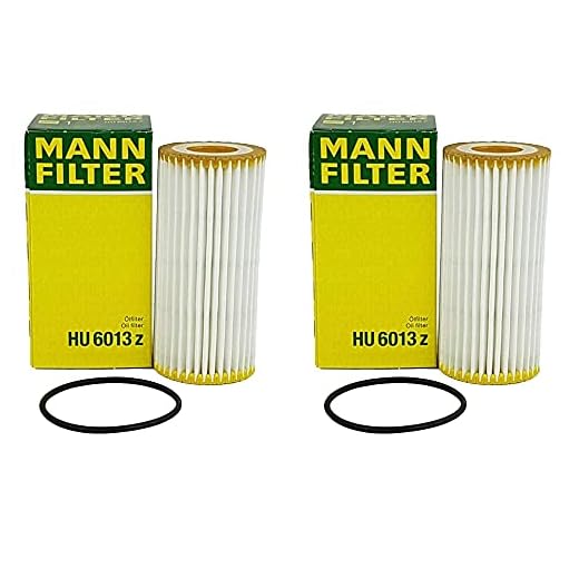 Mann Pair Set of 2 Engine Oil Filters Cartridges For Audi Porsche VW A3 Quattro A4 allroad A5 A6 Arteon Atlas Beetle Golf R GTI Jetta Macan Passat Q5 Q7 S3 Tiguan TT TTS 1.8L 2.0L L4 Turbo GAS