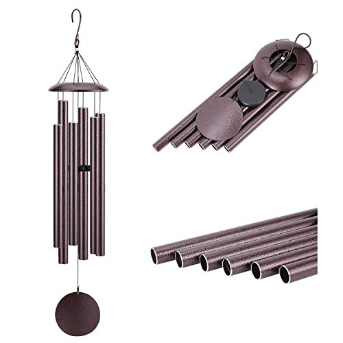 Agirlgle Large Wind Chimes Outdoor 44 inch- Tuned Large Garden Outdoor Windchimes for Patio and Terrace - Best Metal Musical Windchime Outdoor and Home Decoration - Thumbnail 2
