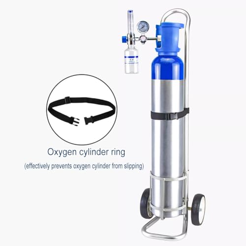 Carrello cilindrico in acciaio inox con altezza regolabile e maniglia per una conservazione sicura in cliniche, case di cura, laboratori e fabbriche