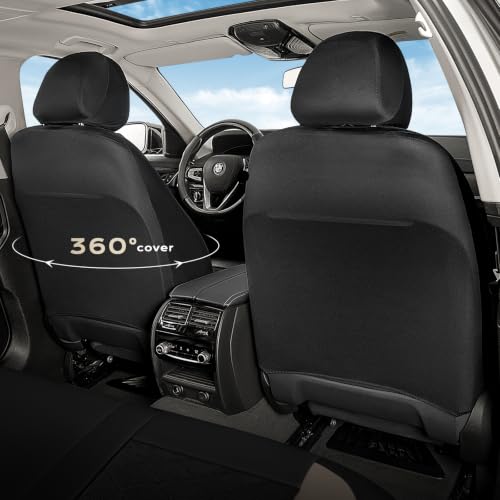 Image of Coverado Car Seat Covers, Front Seat Covers, 2 Front Automotive Seat Cover, Mesh Breathable Seat Protectors, Universal Fit for Most Cars