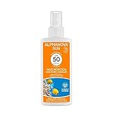 Sun Spray solar Bio SPF 50 + 125 g, alta protección alphanova