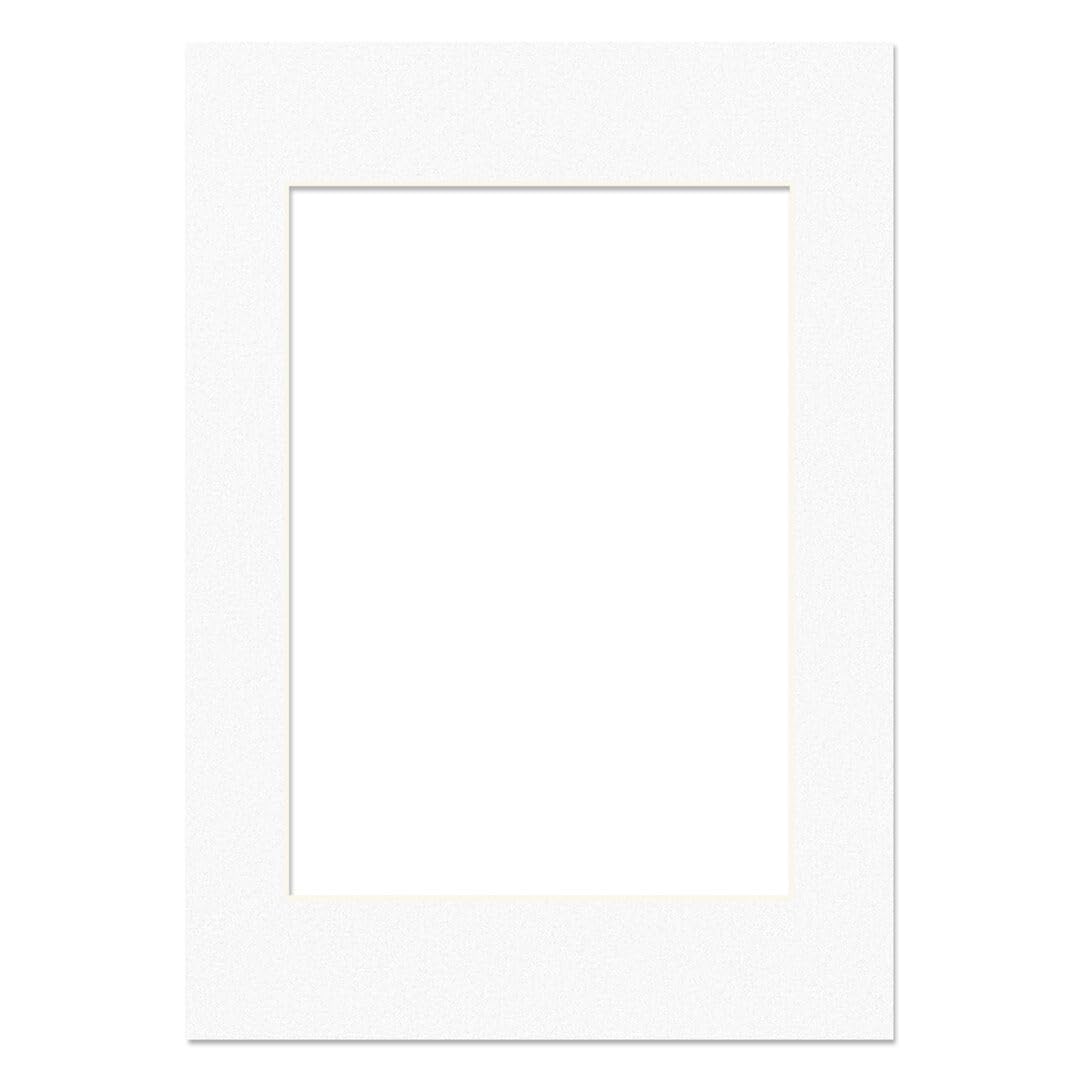Alison Kingsgate A2 White Picture Mounts for A3 Aperture-Precision Cut Cardboard Photo Mounts with Aperture– Ideal for Frames, Posters, Prints, Artwork & Certificates