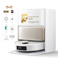 Mova V50 Ultra Complete Robot Vacuum Cleaner and Mop, 24,000 Pa Suction, Lifting Navigation with Overcoming Obstacles and Hot Water Mop with DuoSolution System Designed for