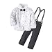 Big Elephant 2 Pieces Baby Boys Long Sleeve Shirt Overalls Set Multicoloured E34