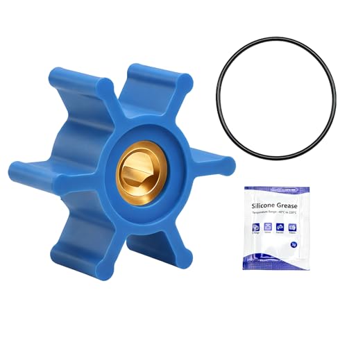 RUHUALIFE Rubber Impeller & Seal Kit Compatible with Milwaukee M18 Transfer Pump Replaces 49-16-2771 Natural Rubber Impeller with Copper Core Direct Replacement