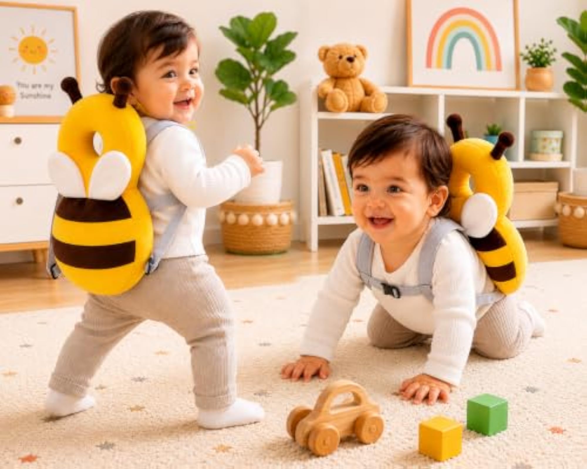 Head Protector Backpack for Crawling Infants