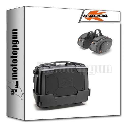 Top case Kappa KGR33N et sacoches AH207 pour augmenter le rangement de la Yamaha FZ6