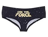 Nerdy and Geeky Boy Shorts Panties for Sci Fi Lovers - Sexy Funny Novelty Women's 3D Printed Cheeky Hipster Underwear (Large, Use The Force)
