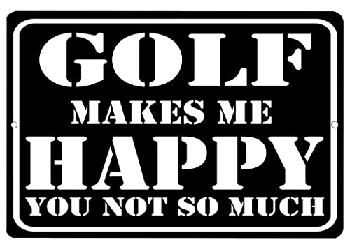 Rogue River Tactical Funny Golfer Metal Tin Sign Wall Decor