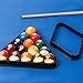 GSE Games & Sports Expert Black Plastic Billiard 8-Ball Triangle Racks or 9-Ball Diamond Pool Ball Racks Fit Standard 2-1/4