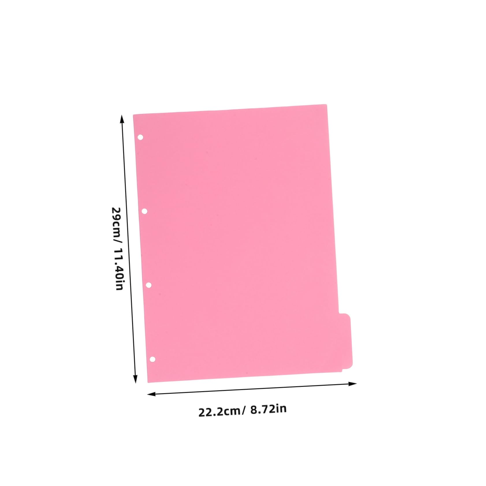 Binder Index Dividers 10 Set, Carta, Pagine Colorate per Quaderno
