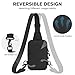 G4Free Small Crossbody Sling Bag, Mini Tactical Chest Bag Waterproof EDC Shoulder Bag for Men (Black)