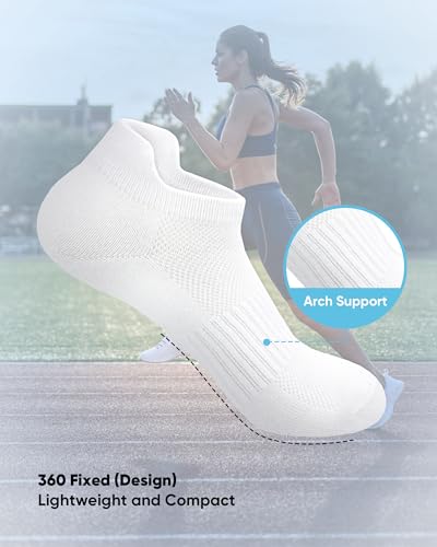 SIXDAYSOX Ankle Socks Womens Thin Breathable No Show Low Cut Cotton Socks 5 Pairs4