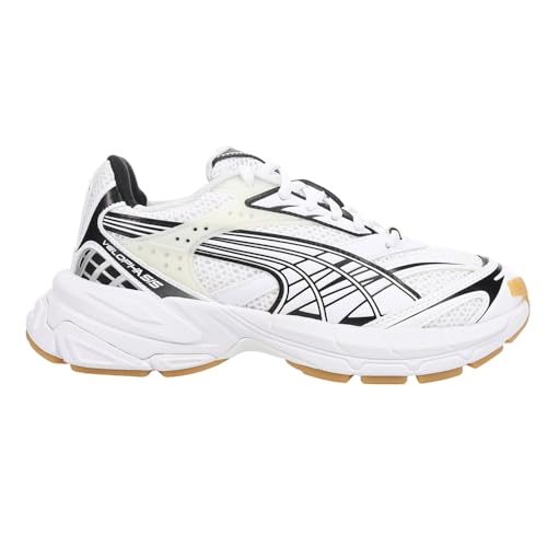 PUMA Womens Velophasis Technisch Lace Up Sneakers Shoes Casual - White