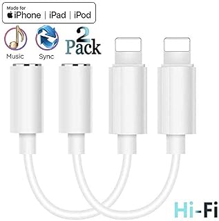 [Apple MFi Certified] 3.5mm Headphones/Earbuds Jack Adapter Aux Cable Earphones/Headphone Converter Accessories Compatible