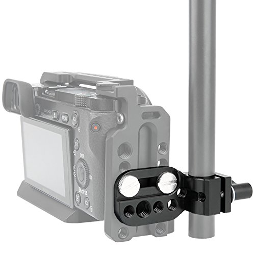 Niceyrig Mini Mounting Plate With 15Mm Rod Clamp To Attach Monitor Evf Wireless Receiver To 15Mm Rod #TOP5