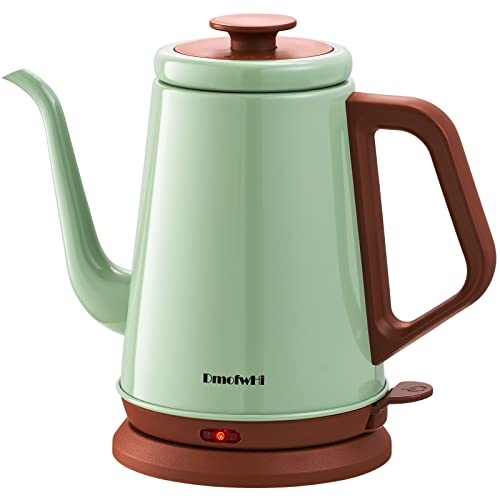 DmofwHi Gooseneck Electric Kettle(1.0L), 100% Stainless Steel BPA Free Classic Pour Over Coffee Kettle | Tea Kettle - Green