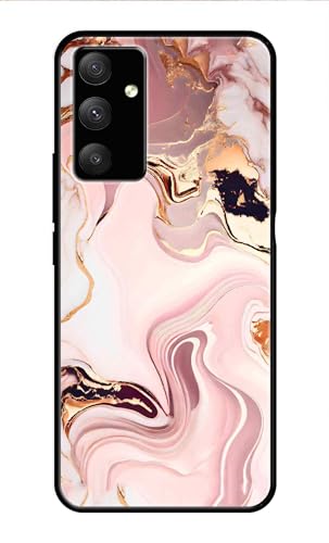 Image of Metal TPU Printed Back Cover for Samsung Galaxy M14 5G (Marble Design -J1) 360 Degree Protection | Camera Protection -25092024(AR)