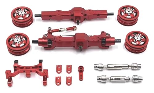 Moviziroten ���f���A�b�v�O���[�h�p�[�c WPL C74 1/10 ���^���A�N�X���T�[�{�p�V�[�g�z�C�[���n�u�h���C�u�V���t�g RC �J�[�A�b�v�O���[�h�A�N�Z�T���[�p�[�c (�V���o�[)(Red)