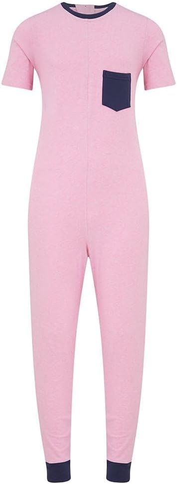 Kaycey Short Sleeve Long Leg Jumpsuit, Zip Back, Adaptive Clothing for People with Special Needs, Cotton