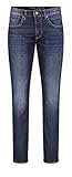 Gürtelschlaufe MAC Jeans Herren ARNE Pipe Slim Jeans, Blau (Dark Blue Authentic Used H781), W32/L32