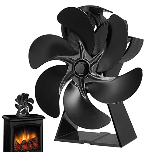 Ventilador de Lareira, Ventilador de lareira de alta eficiência de 6 lâminas, Ventilador de lareira