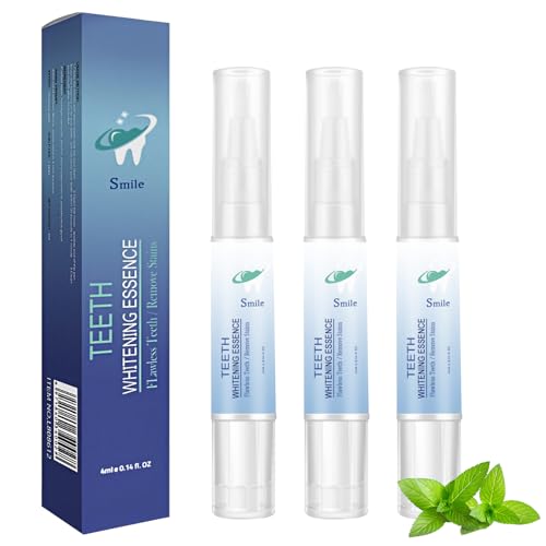 Teeth Whitening Pen Teeth Whitening Essence Whitening Pen Gel Reduce Yellowing Cleaning Teeth Stains Whitening Teeth for Family Travel 3pcs