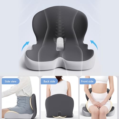 Coussin de siège en mousse à mémoire de forme avec dossier ajustable - 8