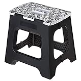 Vigar Compact Foldable Stool, 12-1/2 inches, Lightweight, 330-pound Capacity Non-Slip Folding Step...