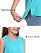 KEREDA Girls Tank Tops Flowy Loose Fit Sleeveless Shirts Basic Casual Summer Tunic Tops Green 13-14 Years
