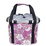 BAFFII Bolsa de sillín de Bicicleta, Bicicleta de Montar en Bicicleta Bolsa de Equipaje Frontal 3. 0KG Cargue la Cesta de la Bicicleta Handlebar Pannier Cycling Holder (Color : Violet)