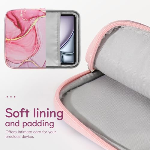 Image of Dadanism 13Inch Tablet Sleeve Bag Carrying Case for iPad Pro 13 inch M5 /M4 2025 /2024, iPad Air 13 inch M4 /M3 2026 /2025, iPad Pro 12.9 inch, Galaxy Tab S10+ /S9 FE+ /S9+ 12.4 inch, Remarkable Paper Pro 11.8 inch,Cloudy Pink