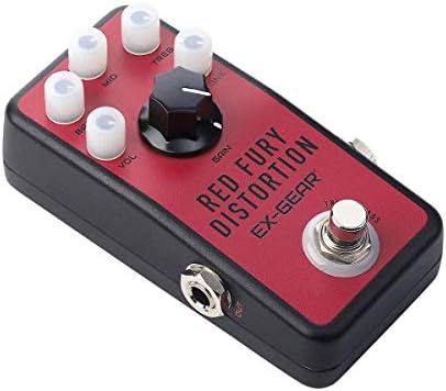 EX-GEAR Red Fury Distortion Pedal, The Classic Distortion Tone and Rockstar Sound