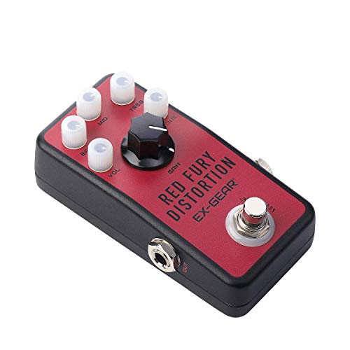 Ex-Gear Red Fury Distortion Pedal, The Classic Distortion Tone And Rockstar Sound #TOP25