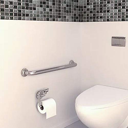 Alça de Apoio Banheiro Inox Reta Barra 60cm Idoso Deficiente Cadeirante Acessibilidade Kit 2 unidade