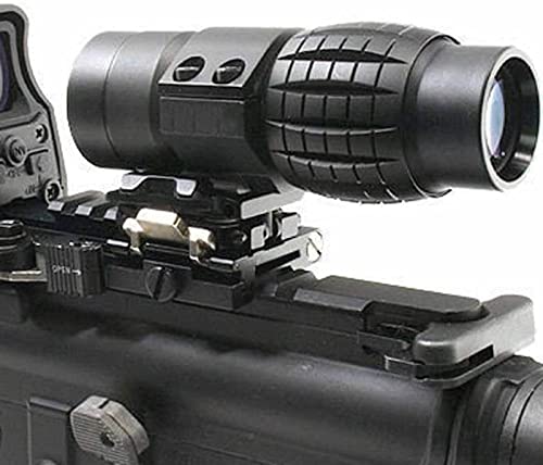 Maymoc 3X Magnifier Scope Sight Flip To Side Quick Detach Compatible With 20Mm Picatinny Weaver Rail #TOP4