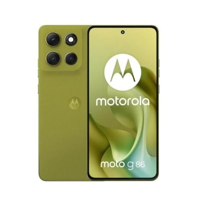 Image of Motorola G86 Power 5G (Pantone Golden Cypres, 8GB RAM, 128GB Storage) | 6.7 inch 1.5K pOLED Display | 50MP Sony OIS Camera | 6720mAh Battery | TurboPower 33W Charging | Dimensity 7400 Processor