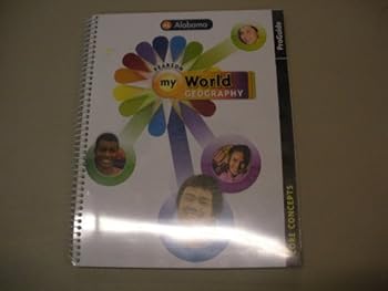 Spiral-bound Pearson My World Geography Core Concepts Handbook Alabama Edition Book