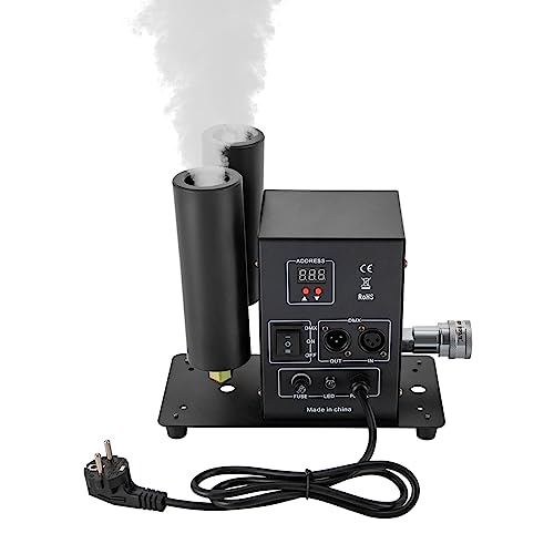 Cryo Jet Canon Machine à fumée CO2 double tube + tuyau de 5 m, effet de scène numérique, machines à brouillard de scène pour créer une atmosphère de scène 200 W