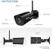 Outdoor Security Camera, 1080P WiFi Camera Wireless Surveillance Cameras, PIR Smart Motion Detection, IP Camera with IP66 Waterproof, IR Night Vision, Activity Alert, Deterrent Alarm - iOS, Android