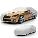 Budge Lite Car Cover Fits Sedans up to 228 inches, B-4 - (Polypropylene, Gray)